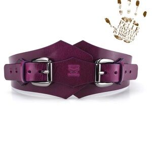 Purple Leather Belt